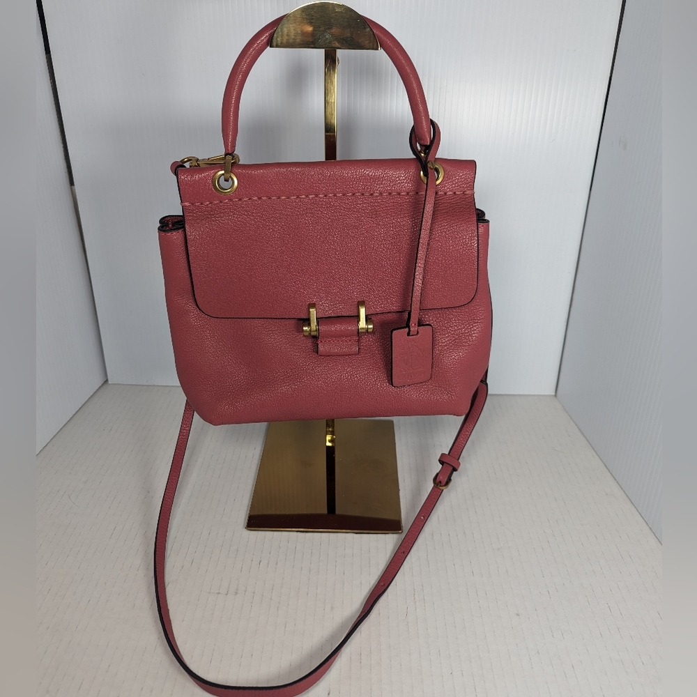 Lanvin mauve pink essential Smooth Calfskin Top Handle Shoulder Bag
